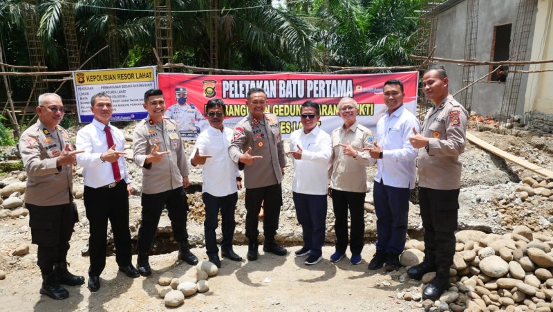 PTBA Bantu Polres Lahat Bangun Gedung Barang Bukti PTBA Bantu Polres Lahat Bangun Gedung Barang Bukti