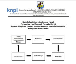 DPD KNPI Muara Enim Gelar Jalan Sehat Dan Senam Masal